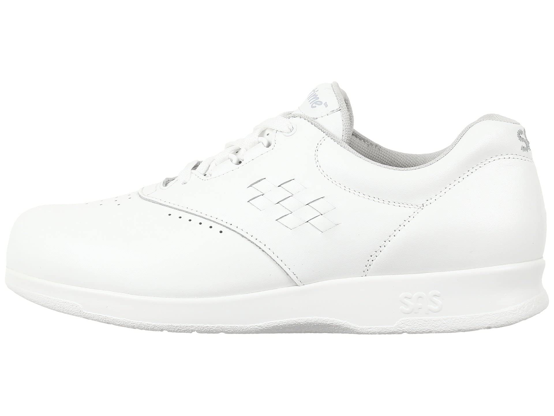 SAS Freetime Shoes for Women - Genuine Leather Upper, Lace-up Closure Soft and Breathable Stylish Joggers White 4 M - Medium (B) view 6
