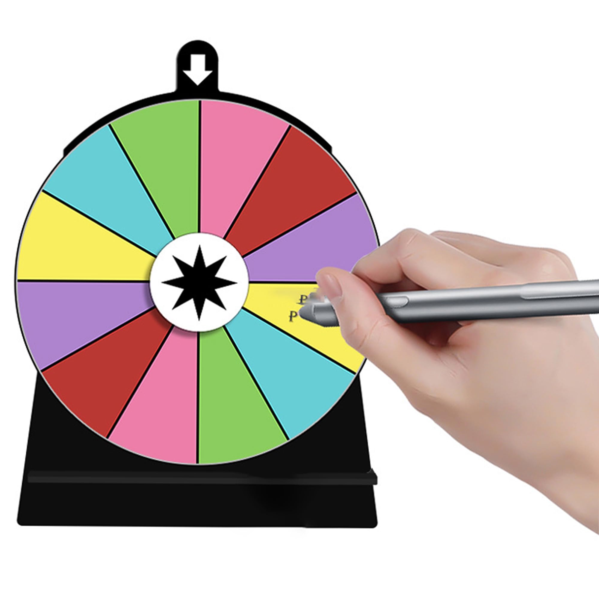 3pcs Ruota Girevole Premi, Ruota della Fortuna per Girare, Roulette Colorata Fortunata, con una penna cancellabile, Gioco Roulette Fortuna per Festa Carnevale Giocattoli