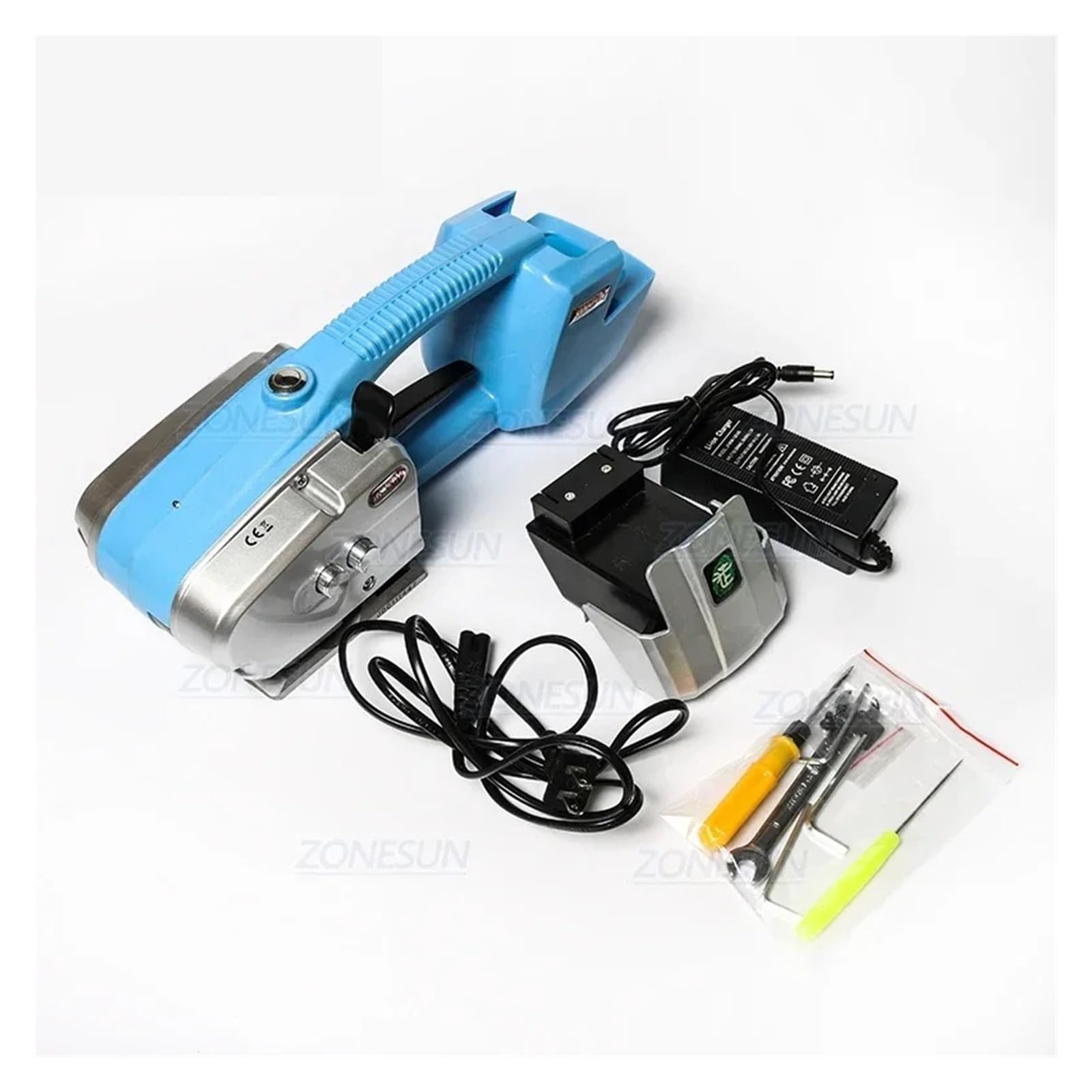Outil de cercla portatif JD16 for emballas en bande plastique PET de 13 à 16 mm