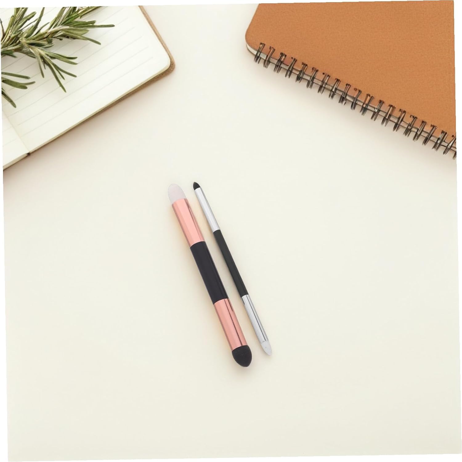 Zerodeko 2pcs Dual-Headed Blending Sponge Pens for Art Washable and Reusable Drawing Tools for Sketching Shading Highlighting and Correcting Suitable for Oil Painting and Watercolor Large