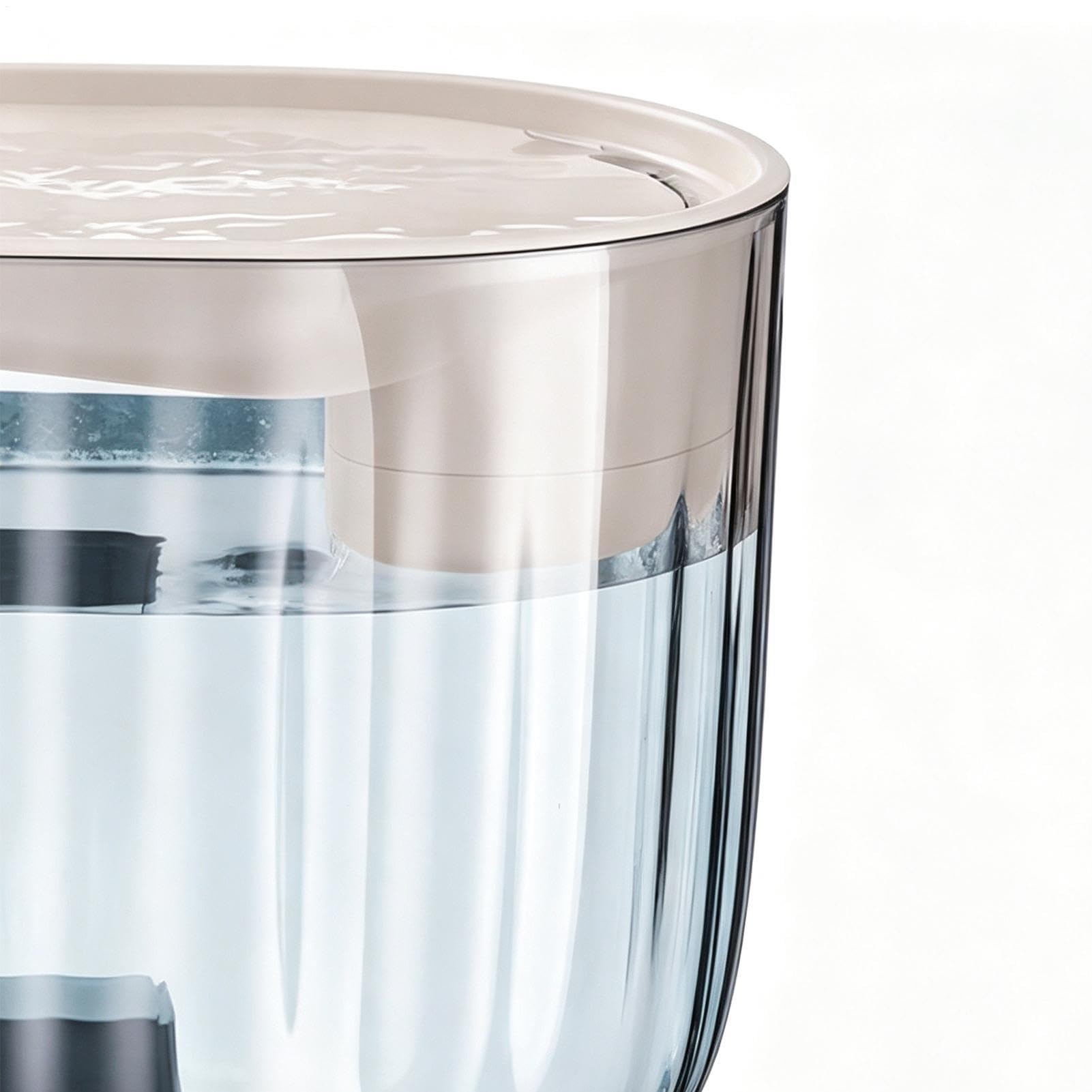 Per Gatti con Dispenser Automatica Trasparente a Spina di Capacità 1,8 L | Fontana D'Acqua Per Animali Per l'Appartamento l'Area Giochi la Camera da l'Abitazione