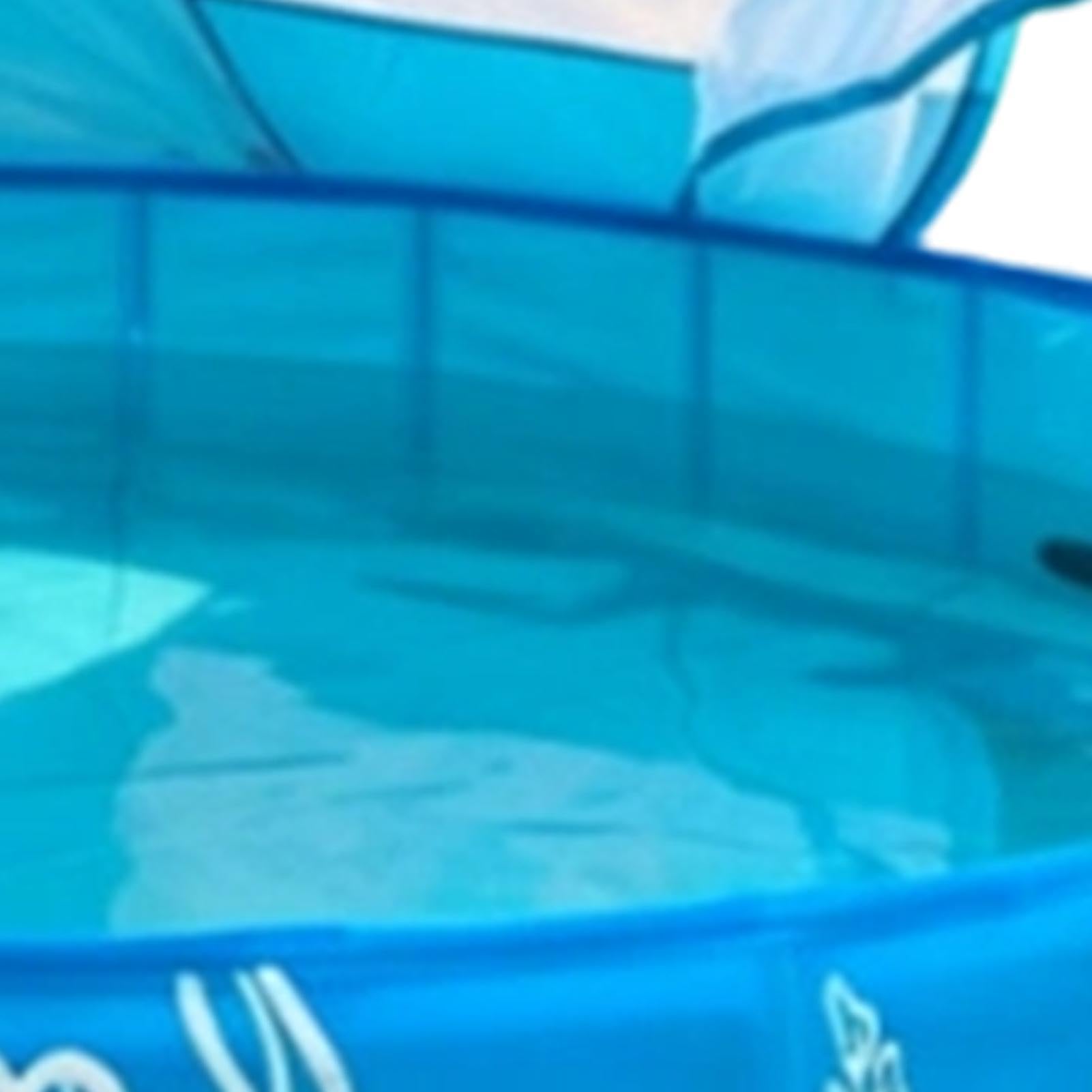 Piscina Infantil Juguete Acuático Plegable No Inflable con Toldo Y | Piscina Plegable De 120x30 Cm Para Aire Libre, Verano, Patio, Parque, Playa Y Viajes