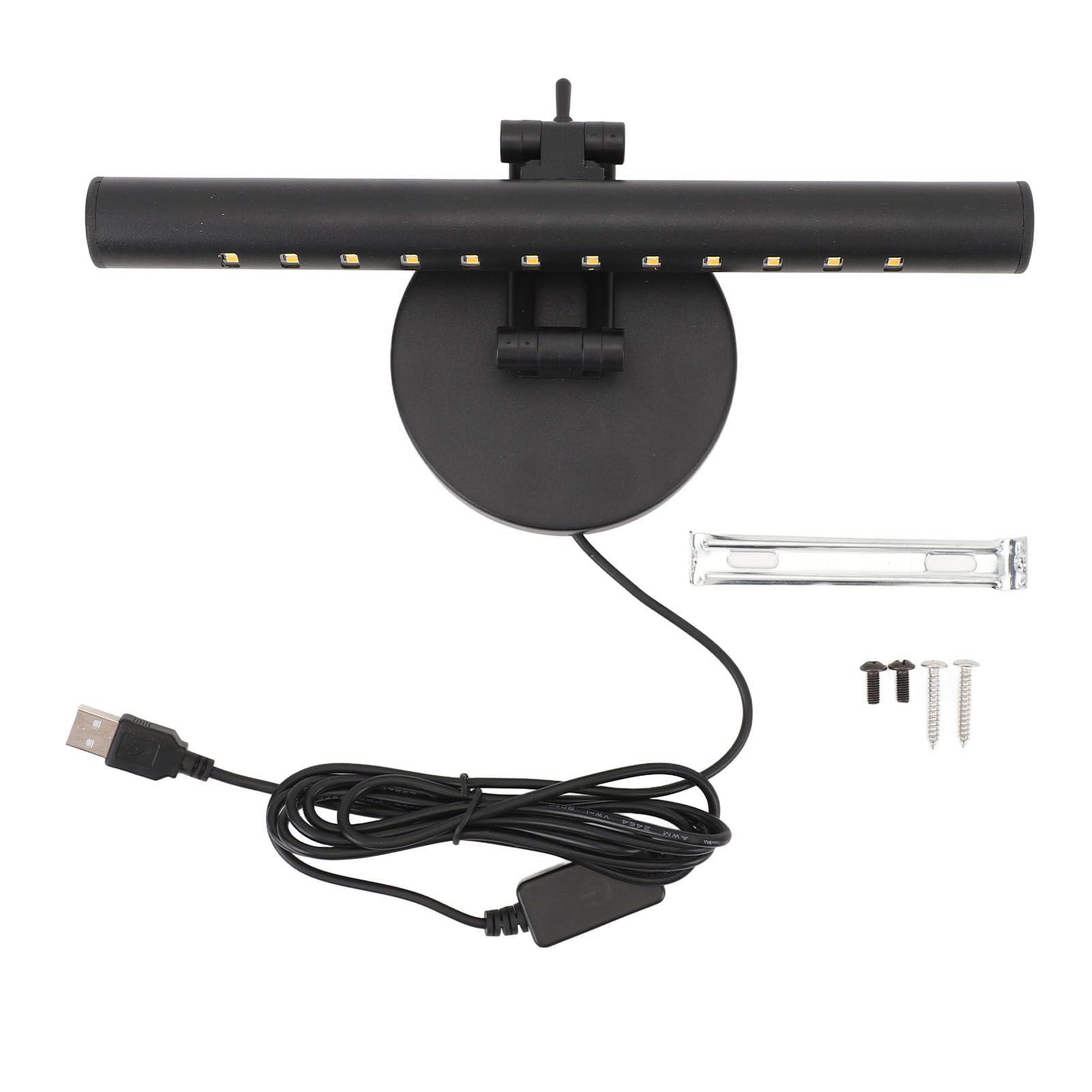 Barra de luz LED para espejo rotación multiángulo lámpara de tocador regulable alimentada por USB para gabinete de maquillaje baño de Hotel (40cm)