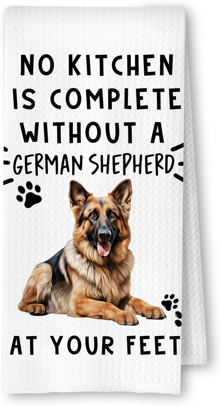 German Shepherd Dog Kitchen Towels - A Kitchen is Not Complete Without A German She...