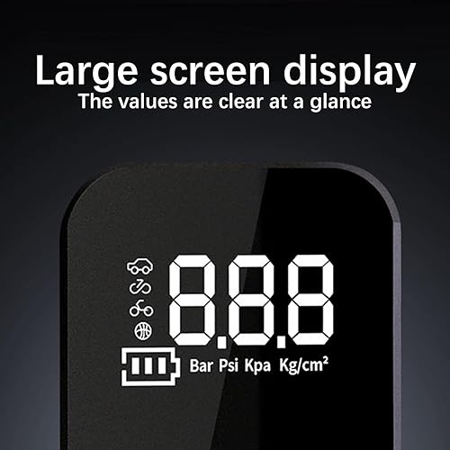 Miniatura 4 de Bomba inflable inteligente para automóvil, pantalla digital, iluminación para neumáticos de automóvil, eléctrica, inalámbrica, multifuncional,