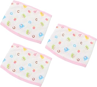 3Pcs Cotton Baby Belly Band Infant Umbilical Cord Newborn Umbilical Cord Belly Band Baby Belly Cover Newborn Waist Support Belly Bands Pink