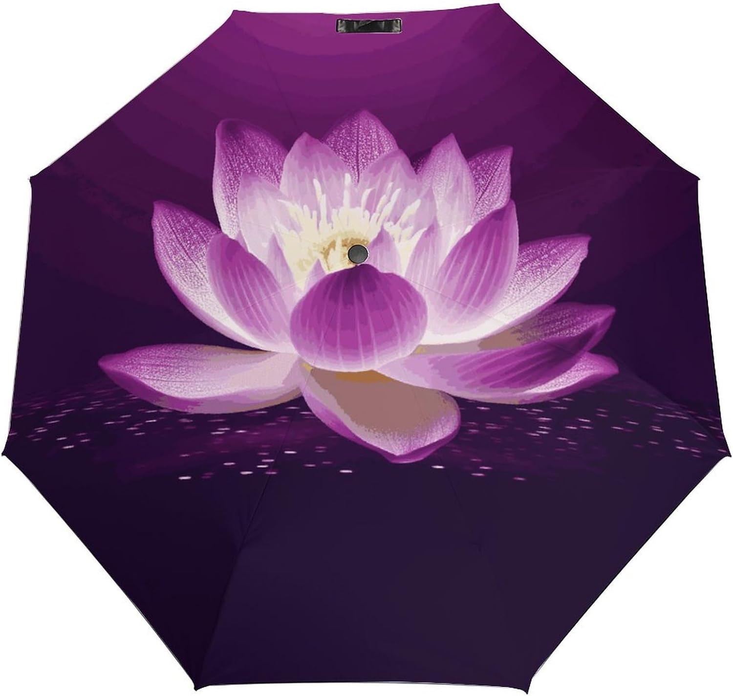 Windproof Travel Umbrella Flower Purple Folding Small Sun Umbrella Lightweight Small And Compact Suit for Pocket