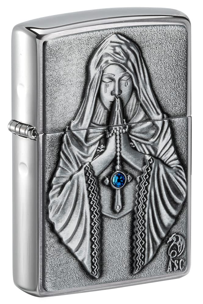 Zippo Gothic Prayer Emblem Anne Stokes Pocket Lighter