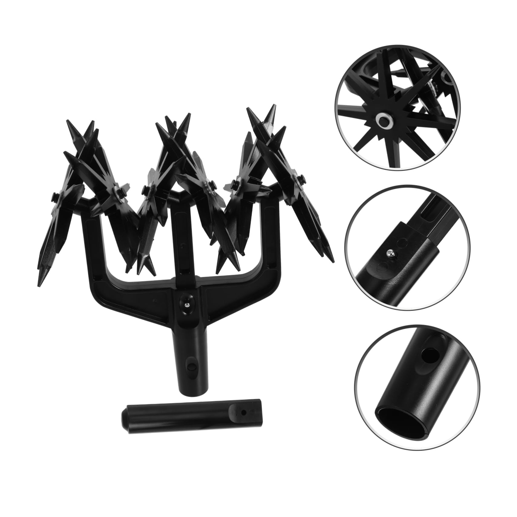 Coltivatore Manuale in Plastica per Terreno da Giardino Attrezzo Rotativo Scarificatore Aeratore Risemina per Famiglie E Giardinaggio