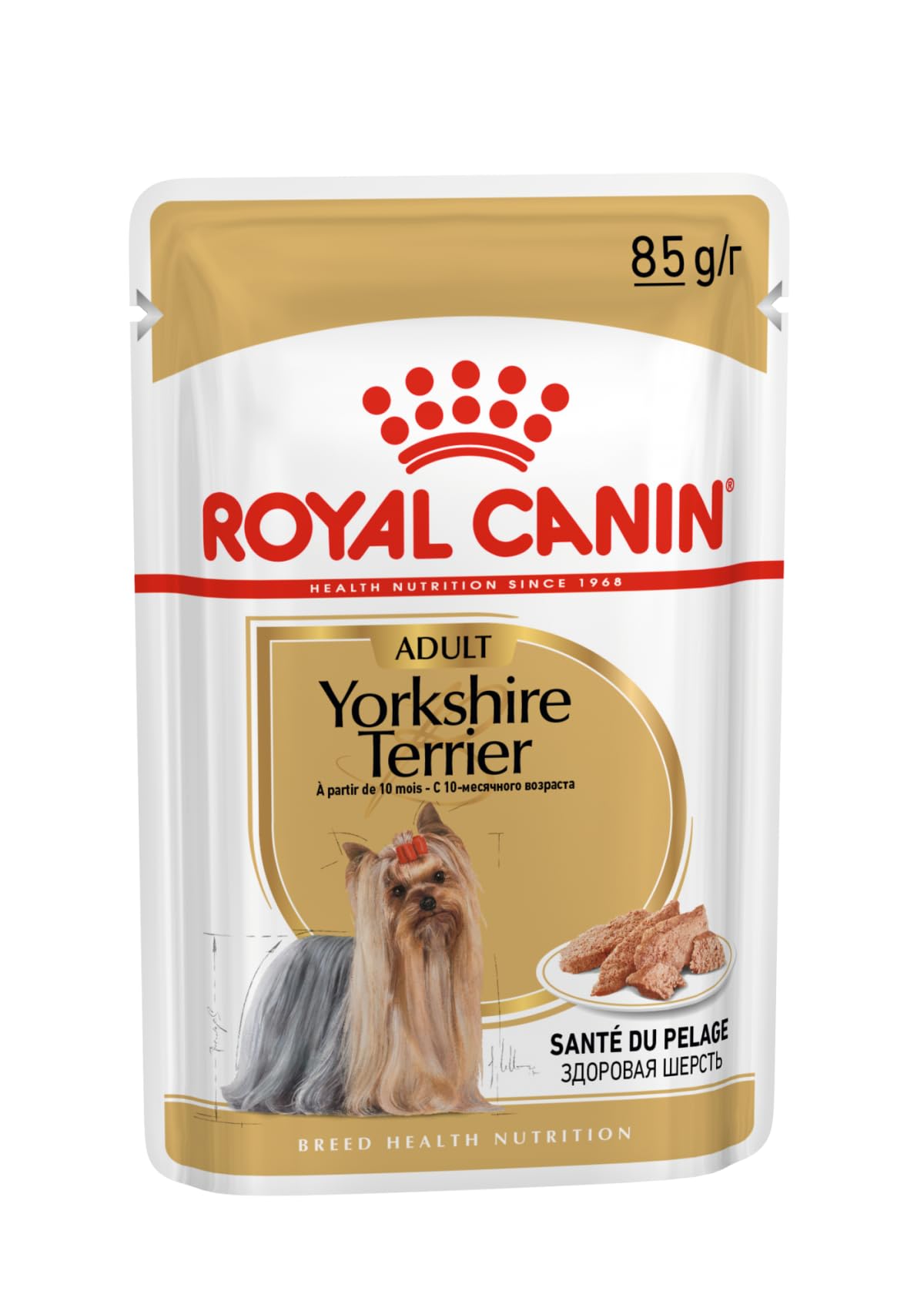 Royal Canin Breed Mini Yorkshire Comida para Perros - Paquete de 12 x 85 gr - Total: 1020 gr