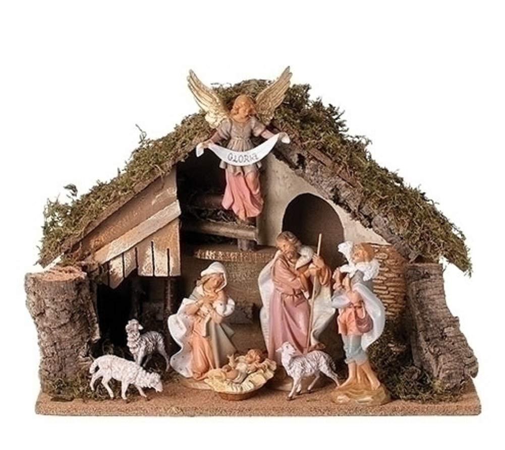 19.75 Inch Long Fontanini Stable for 7.5 inch Figurines 50829