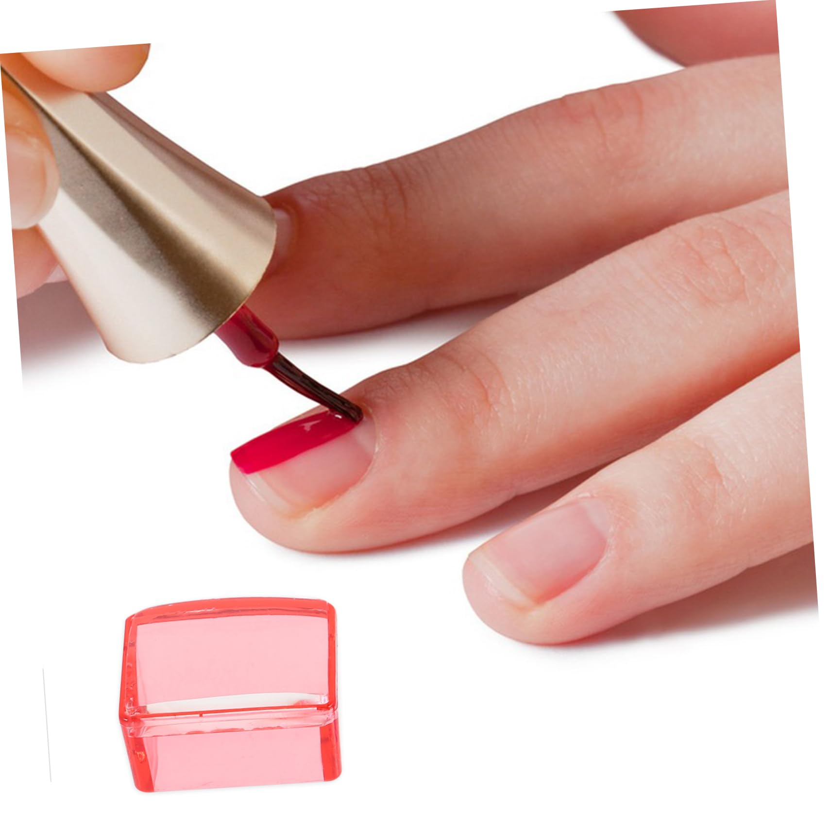FOMIYES 15 Juegos De Estampado De Uñas Transparente Estampador Transparente Para Uñas Arte Para Uñas DIY Estampadores De Uñas Kit De Esmalte De Uñas De Gel Manicura De Uñas Francesa