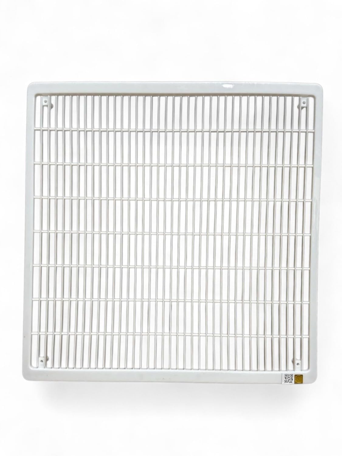 A/C Outdoor Grill Jali Plastic for 1.5 TON Size (18x18 INCH), Off-White