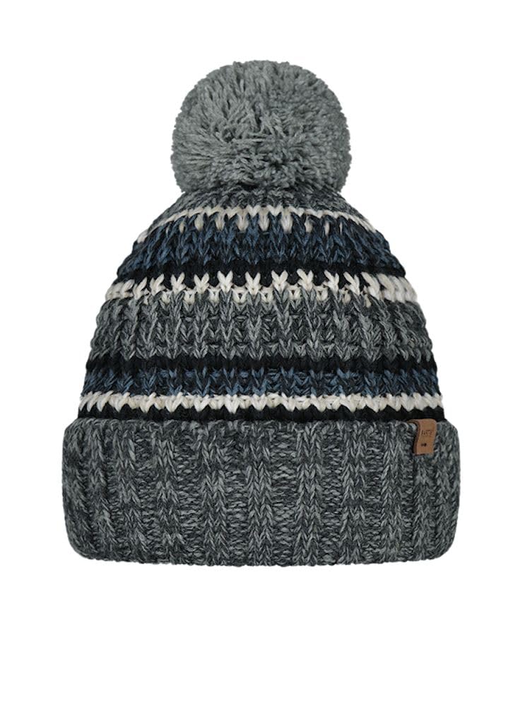 Barts Heather Grey Goser Bobble Hat