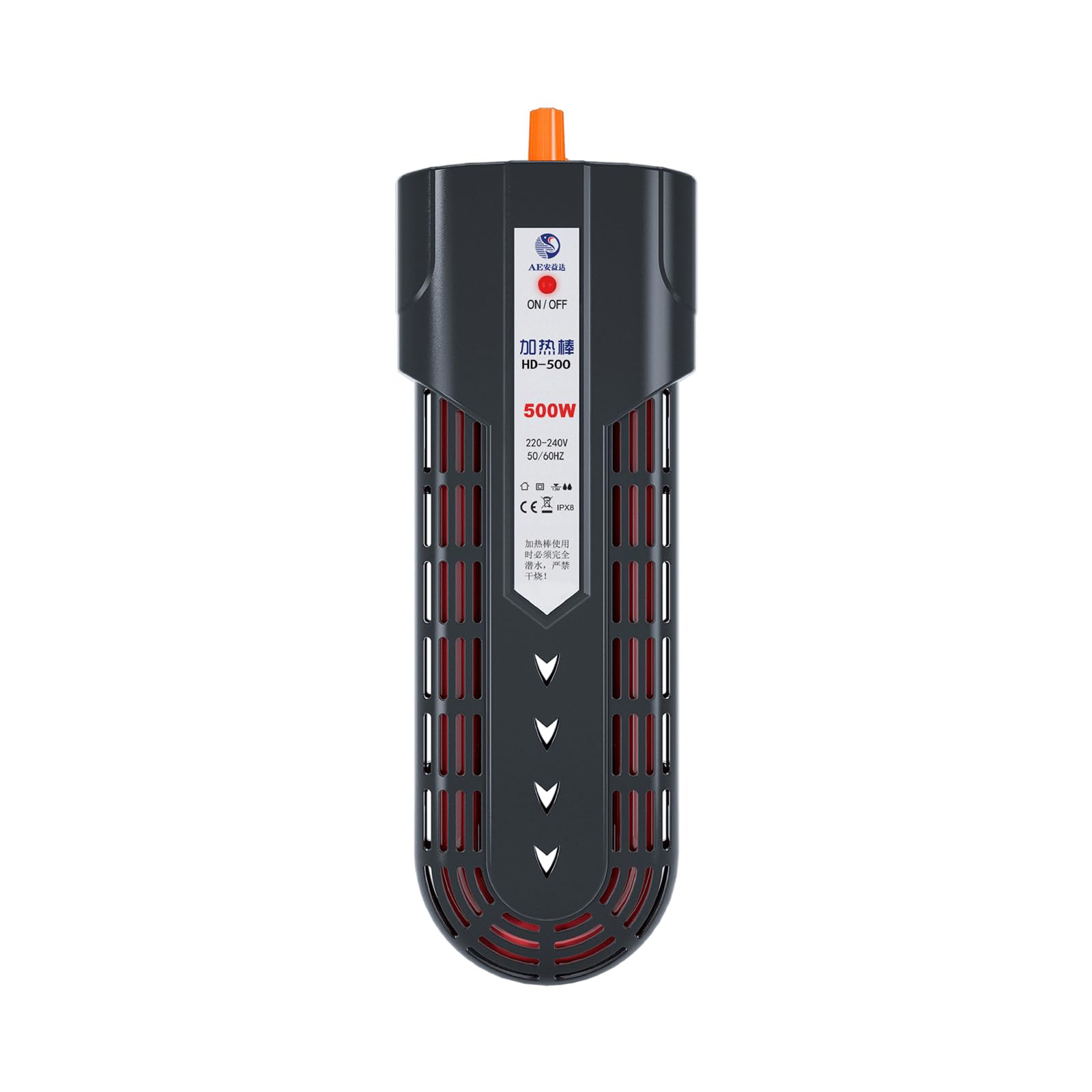 Asta riscaldante per Tartarughe Riscaldatore per Acquario Termostato Automatico Intelligente antideflagrante Basso Livello dell'Acqua Controllo remoto della Temperatura,100W (100W)