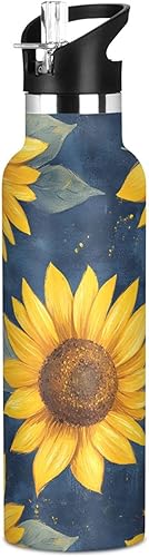 Miniatura 23 de Reusable Water Bottles with Straw Lid Nature Shark Pirate Style Vacuum Insulated Leakproof and BPA Free for Travel, Camping, Sports