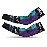 generic I Have Time To Listen Your Life Matters Prevention Suicide Awareness Arm Sleeves,Cooling Gardening Arm Covers,Arm Sleeves Cover UV Sun Protection for Women Men Farmer Outdoor Sports, XX-Large