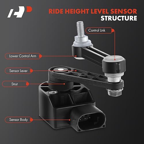 Miniatura 3 de A-Premium Sensor de nivel de altura de conducción compatible con Audi Q7 2007-2014 y Porsche Cayenne 2003-20062008-2010 y Volkswagen Touareg,