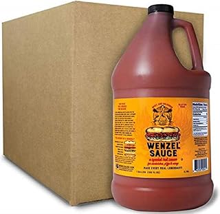 Wenzel | #1 Sandwich Hot Sauce Spicy Tangy Delicious Makes For A Legendary Meal, Gallon Case (4-pack)