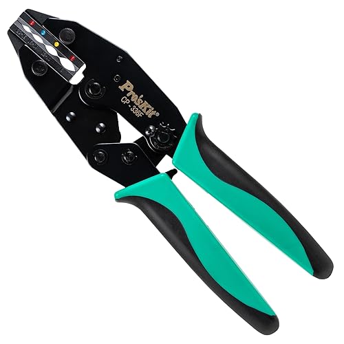 Pro'sKit CP-336FD27 - Engarzadora lunar con matriz de terminal aislada, 8-22 AWG