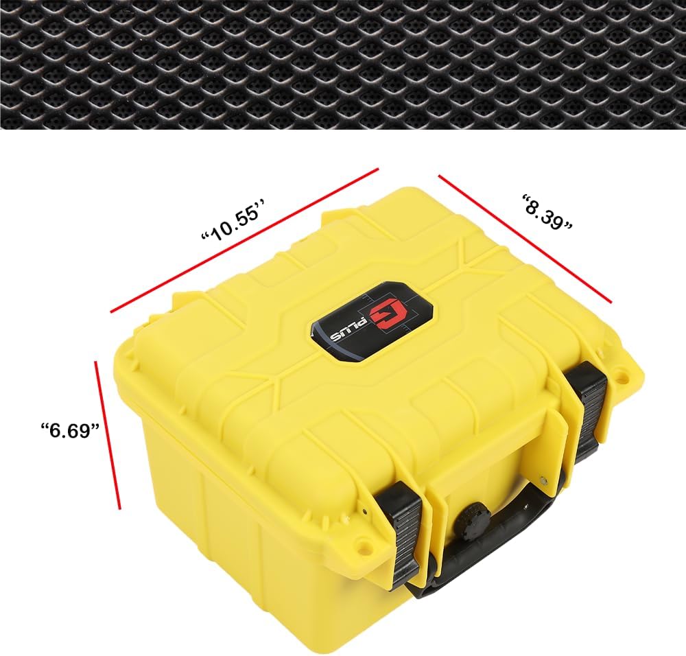 G-PLUS Graded Card Storage Box Fit BGS PSA SGC FGS Weatherproof Graded Sports Trading Cards(Small, Yellow)