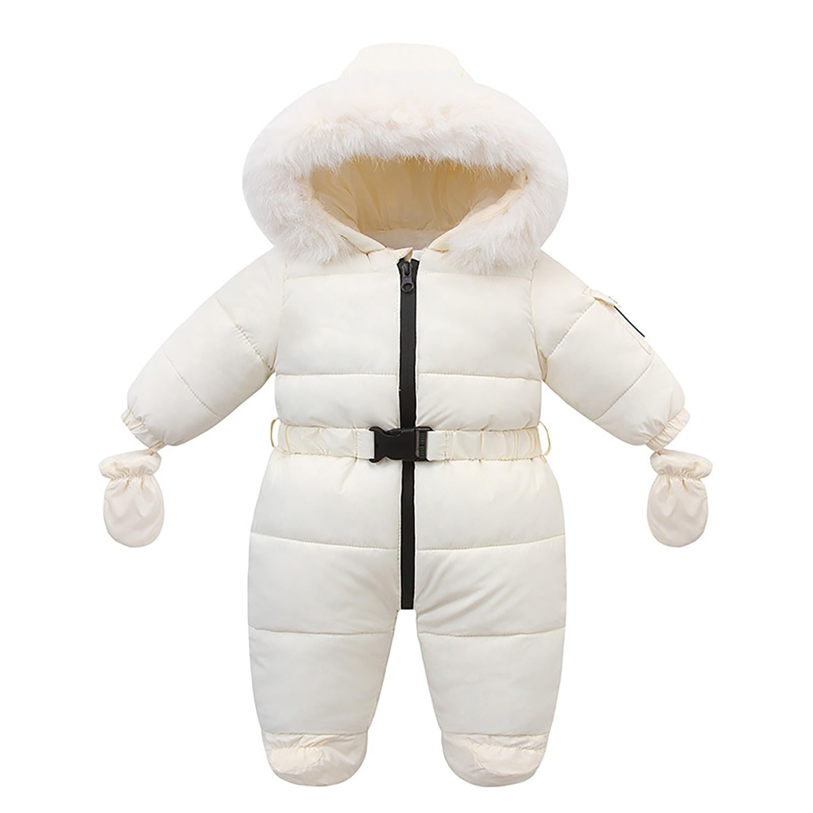 Newborn Ropa de bebé de invierno gruesa y cálida ropa acolchada de algodón para bebé y ropa de invierno para recién nacidos, chaqueta softshell para niñas, 146