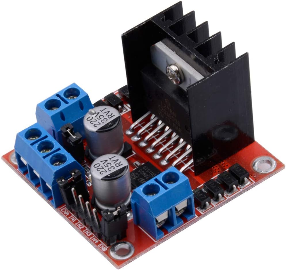 Qunqi L298N Motor Drive Controller Board Module Dual H Bridge DC Stepper for Arduino