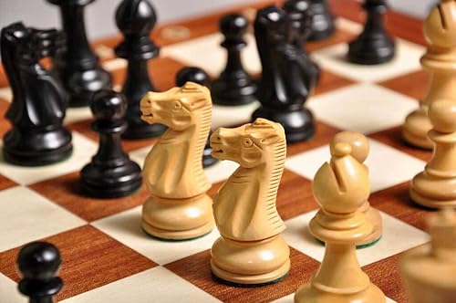 Miniatura 7 de The House of Staunton The Grandmaster - Juego de ajedrez  solo piezas  325 pulgadas King