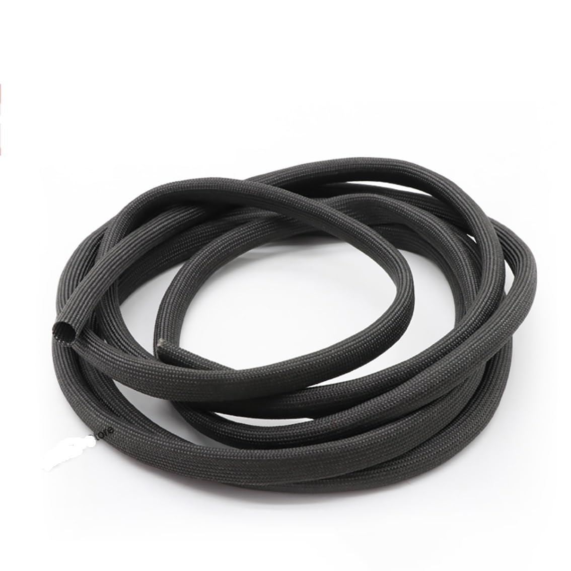 Kabelschlauch,Kabelschutz,Kabelschutzschlauch 1/2/3 Schwarz 600 ℃ Hochtemperaturgeflochtener Weichfaserschlauch Isolierkabelschlauch Glasfaserschlauch 1–40 mm Durchmesser (Color : 3 Meter, Size : 30