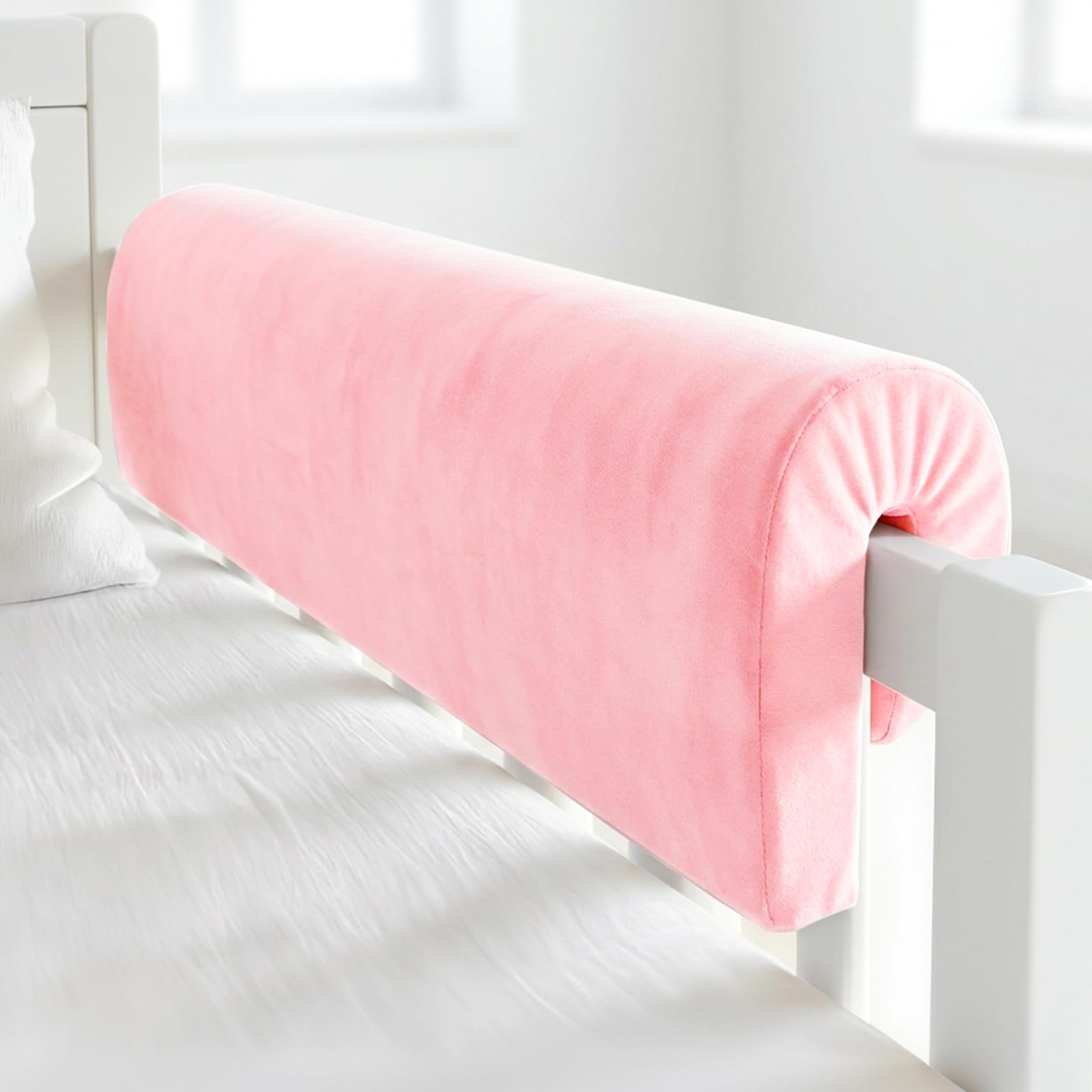 Barrera acolchada suave espuma alta densidad rosa 27.6 pulgadas
