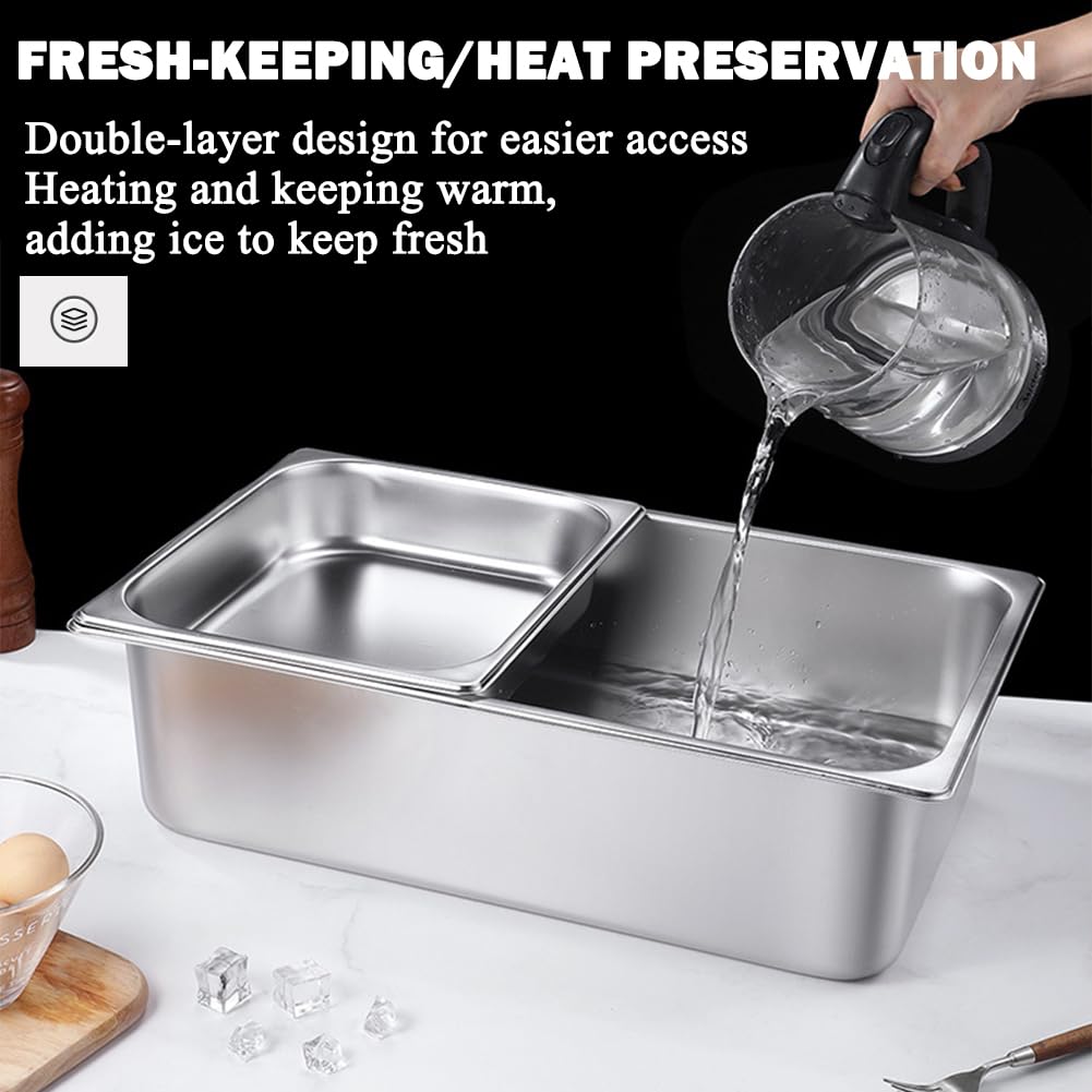 Contenedor De Ingredientes De Pizza, Recipiente De Acero Inoxidable con Tapa, Barbacoa Y Contenedor Decorativo De Cocina, Caja De Condimentos De Frutas Y Verduras,B