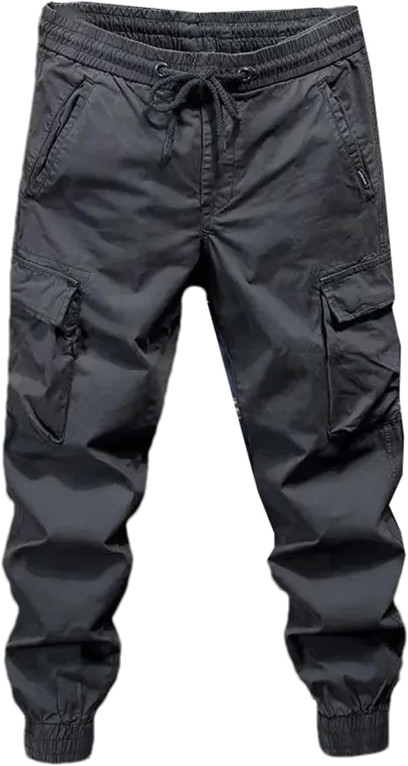 Man Cargo Pants Pockets Trousers