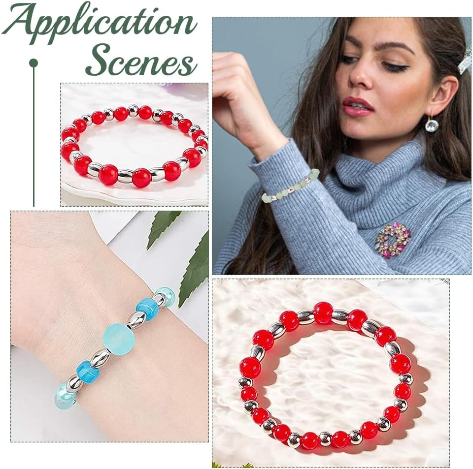 UNICRAFTALE About 50pcs 6mm Barrel Spacer Beads 2.5mm Hole Stainless Steel Loose Beads Metal Beading Spacers Smooth Surface Beads Finding for DIY Jewelry Making Stainless Steel Color - Image 6