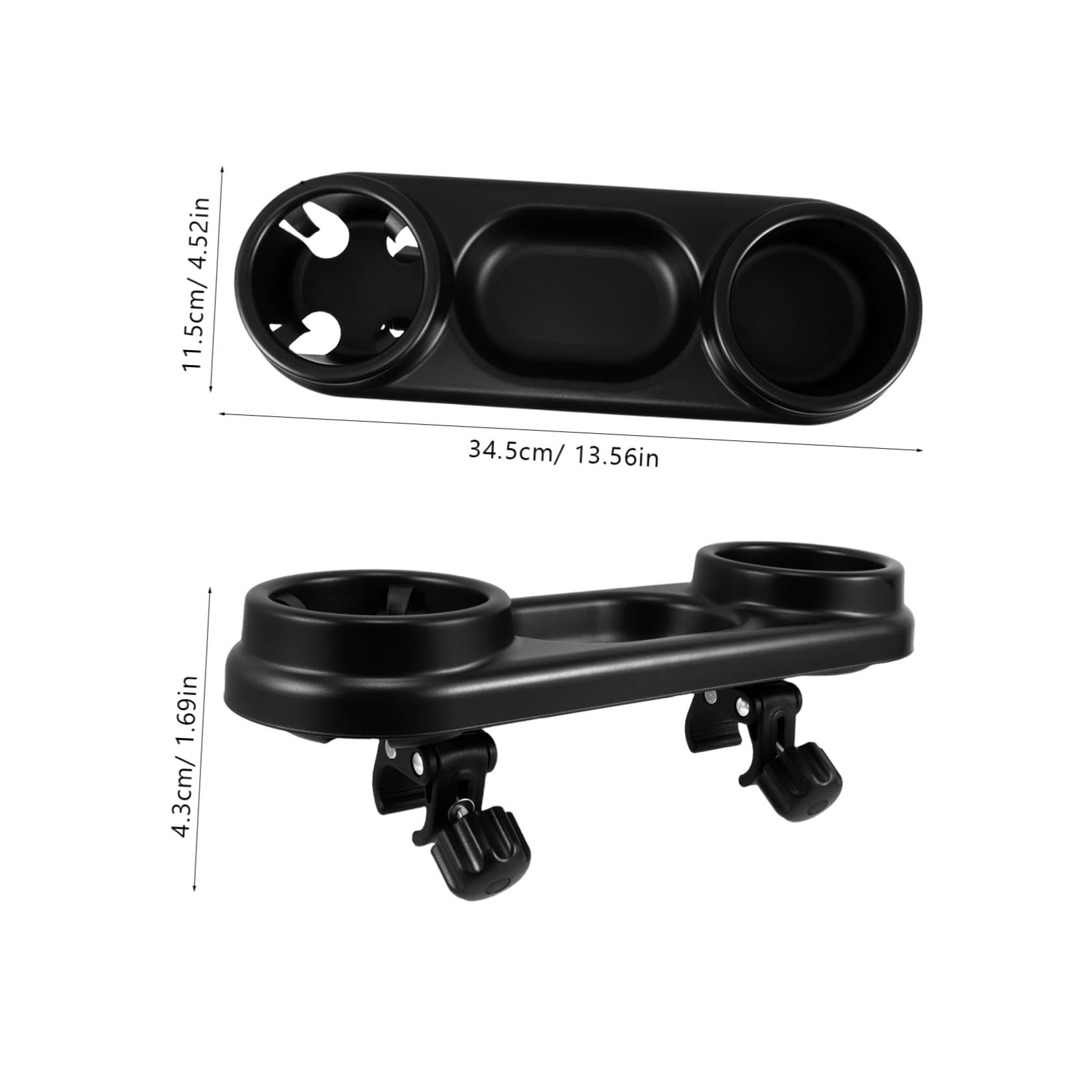 Toddmomy Baby Stroller Tray 2-in-1 Snack Holder Food Plate Safe for Toddlers Easy to Clean Portable Height Adjustable