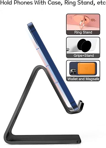 Miniatura 4 de Soporte de teléfono celular para escritorio, soporte de teléfono de escritorio, soporte de teléfono móvil de aluminio para iPhone 15 14 13 12 pro