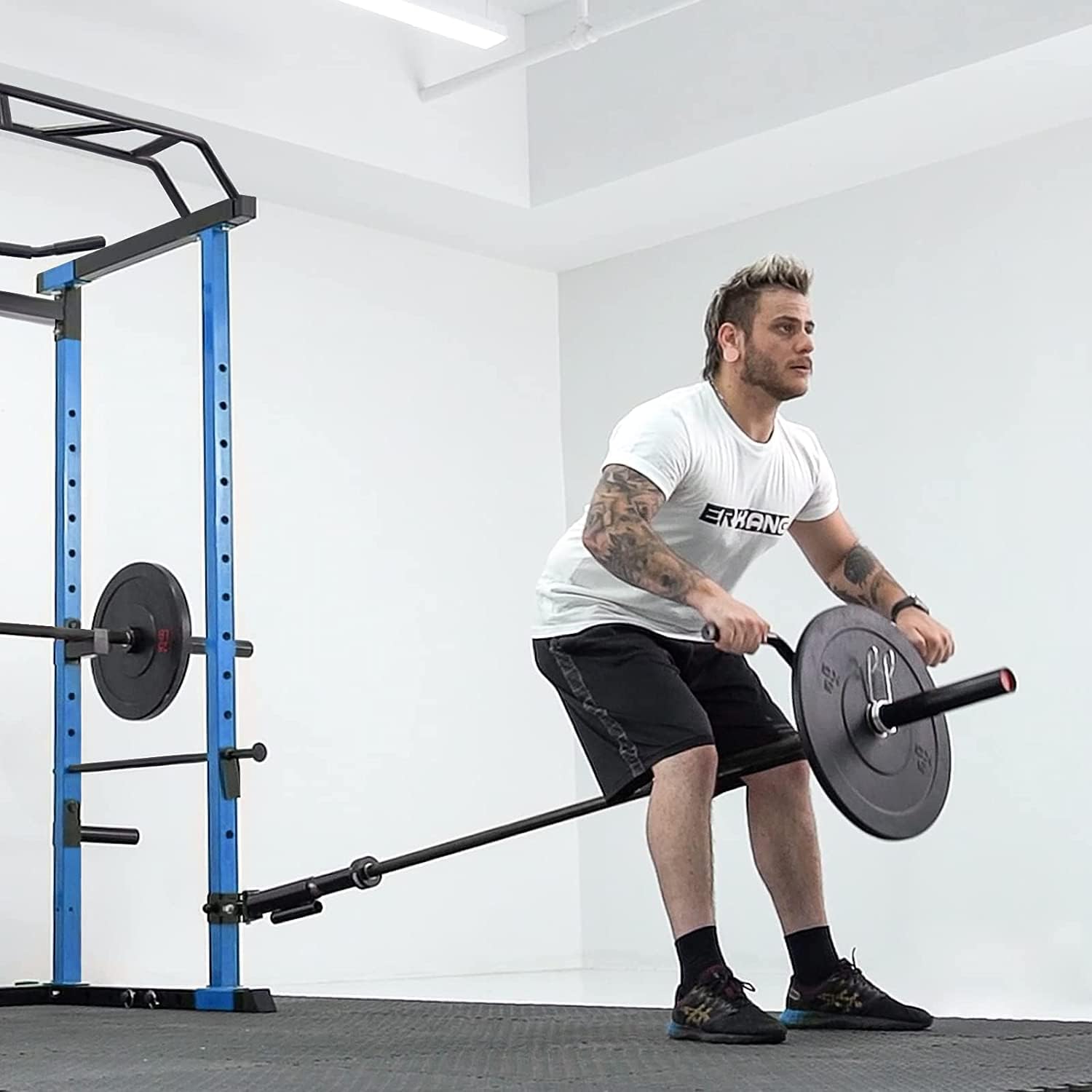 Buy ER KANG Power Cage, Power Rack with LAT Pulldown Pulley System