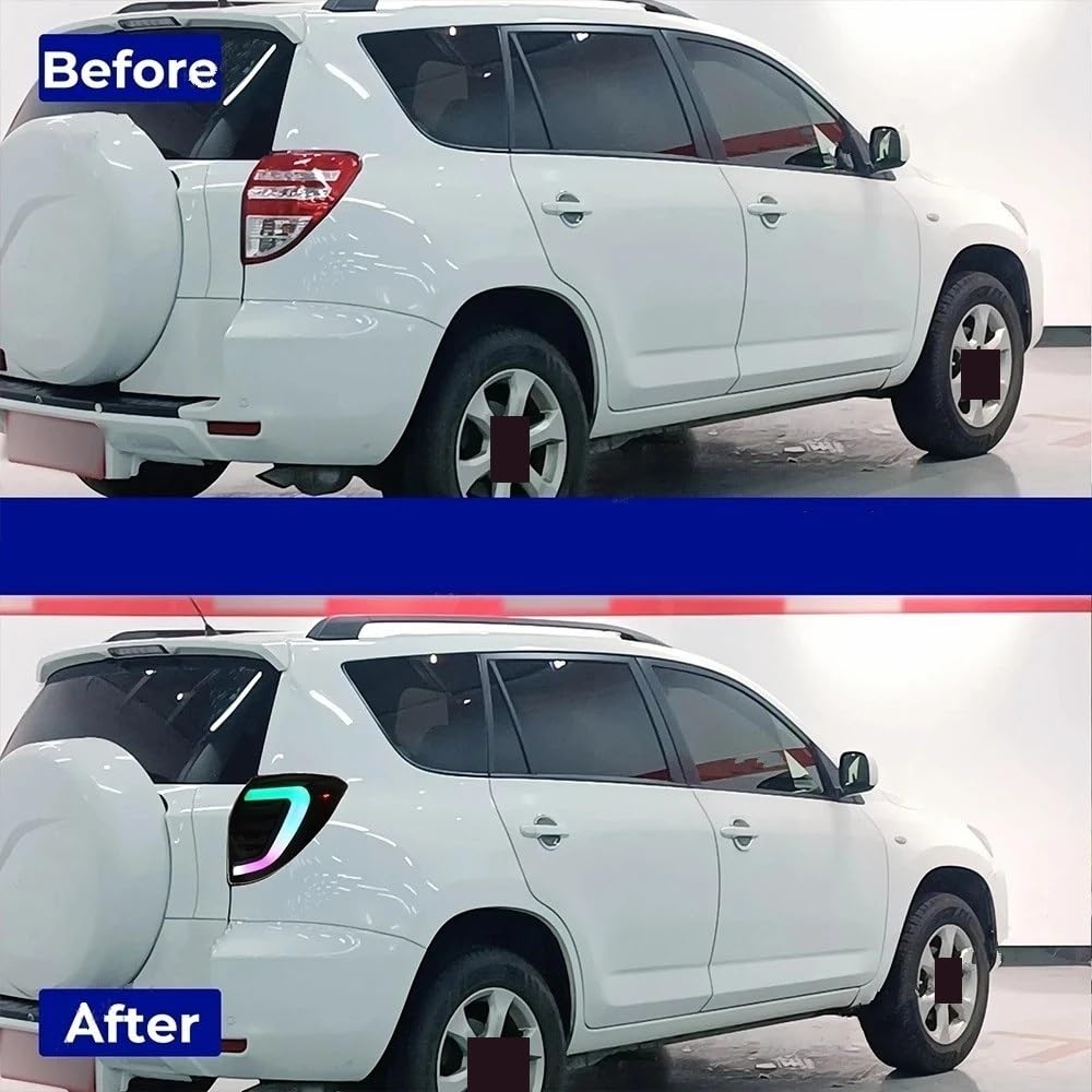 Dla Toyoty Dla RAV4 2009 2010 2011 2012 Tylne Światła Tylne Światła Przeciwmgielne Dynamiczne Kierunkowskazy Zespoły Ostrzegawcze