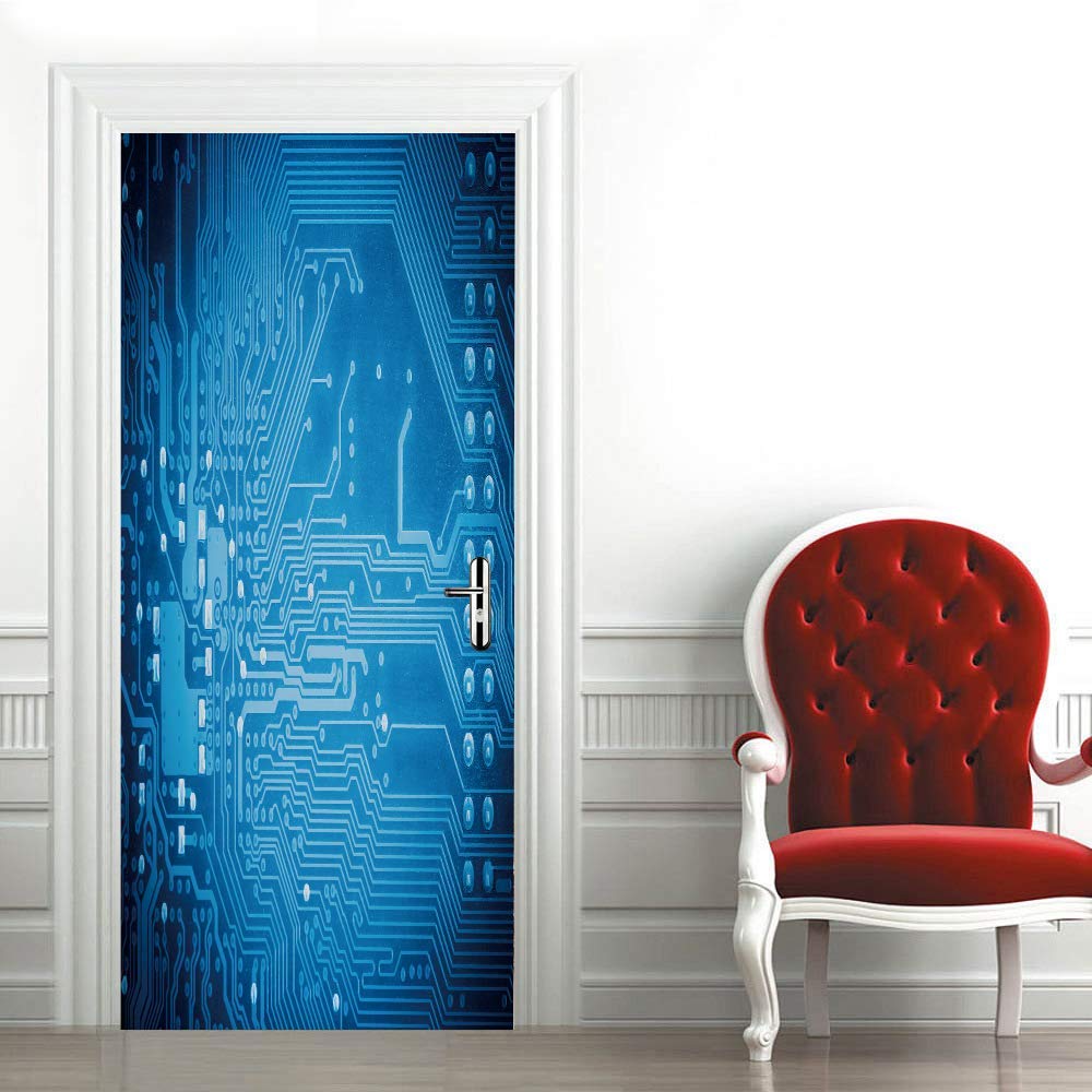 Sticker porte trompe l'oeil 3D pour habiller une chambre d'ado ou un salon