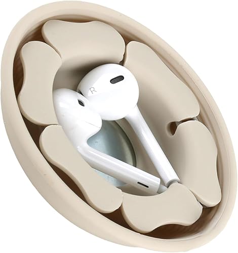 Miniatura 17 de MAIRUI Estuche para auriculares con cable, organizador de cables de auriculares de silicona suave, soporte magnético de almacenamiento sin enredos