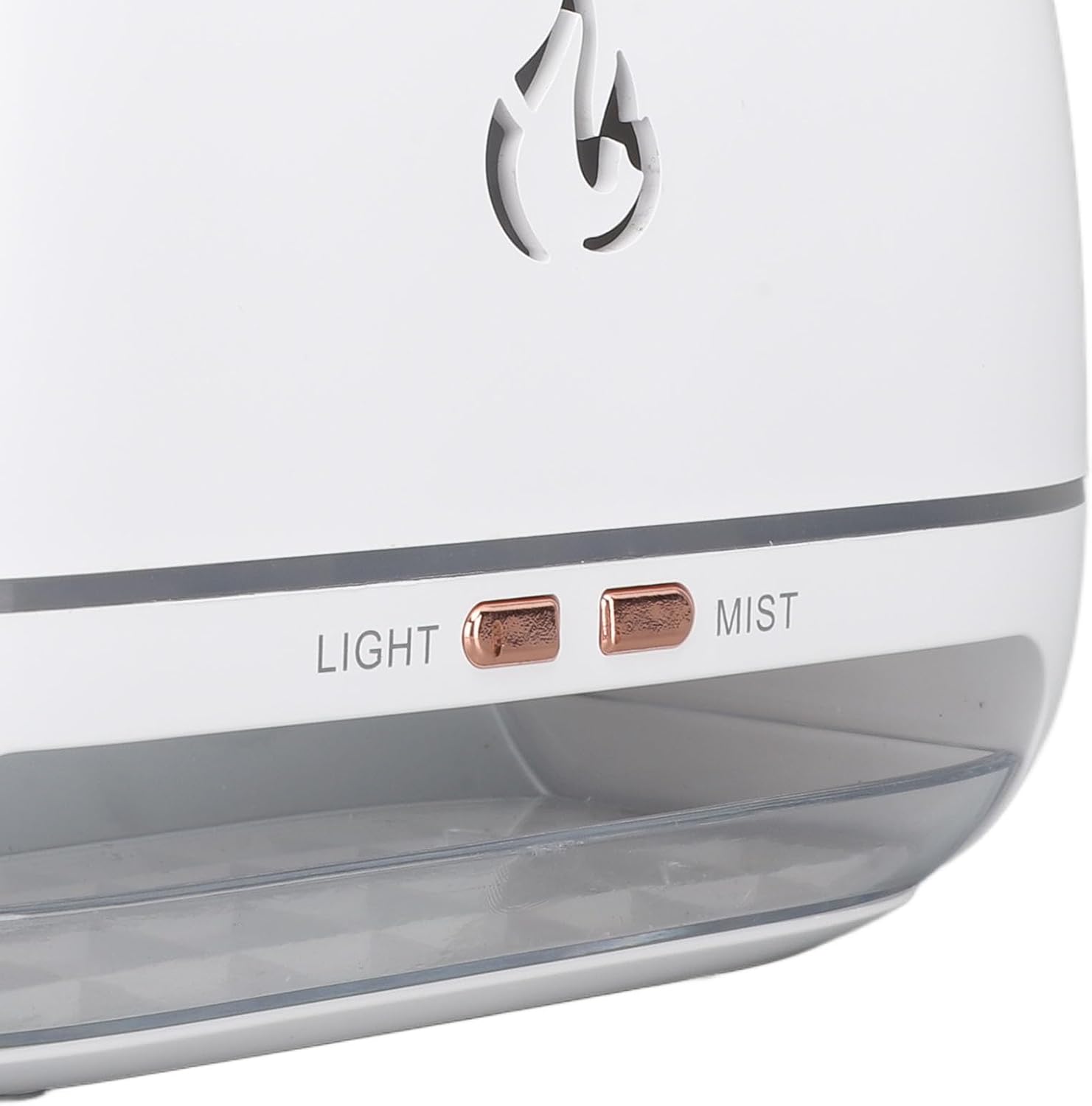 Diffuser, Aromatherapy Essential Oil Diffuser, 7 Colors Simulated Effect with 200ML, Quiet for Bedroom Home Decor, White ABS PP Material