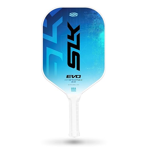 SLK Evo Hybrid & Soft Pickleball Paddel | Evo Hybrid Fiberglas Pickleball-Paddel verfgt BER Eine C6-Oberflche und Polymer Rev-Core Power, Evo Soft verfgt BER Eine G8-Kohlefaser-Oberflche und