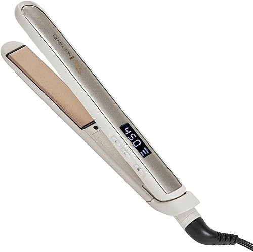 REMINGTON Shine Therapy - Plancha para el cabello con infusión de aceite de argán y queratina de 1 pulgada plancha plana