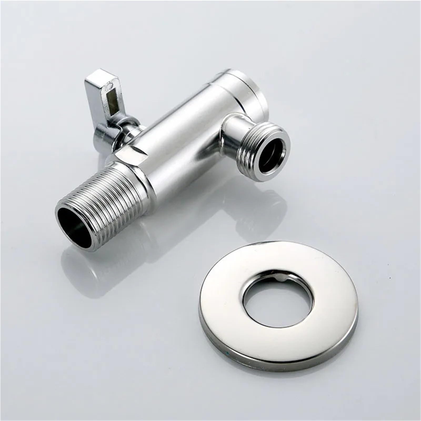 2 uds G1/2 "válvula angular for grifo, accesorio de baño, válvula angular for inodoro, acero inoxidable 304 Para Cocina, BañO(L)