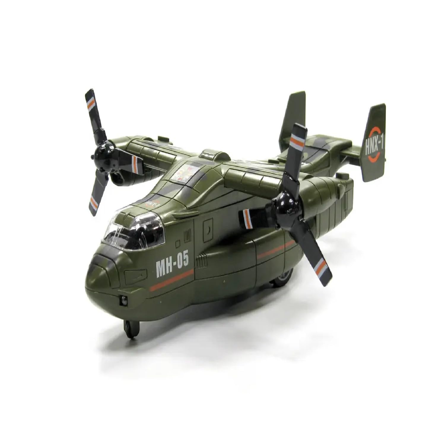 Kid Ktrs Enterprise Army Helicopter Toy Military Osprey Aeroplane Friction Toys With Lighting Music, Multicolor