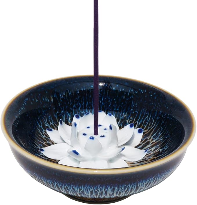 Incense Stick Burner Holder Porcelain Chinese Style Handmade Incense