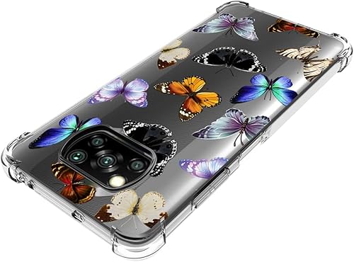 Miniatura 4 de Funda para Poco X3 NFCPoco X3 ProPoco X3 Linda Caso, Transparente Flexible Bumper TPU Funda de Silicona Suave de Goma para Xiaomi Poco X3 NFC