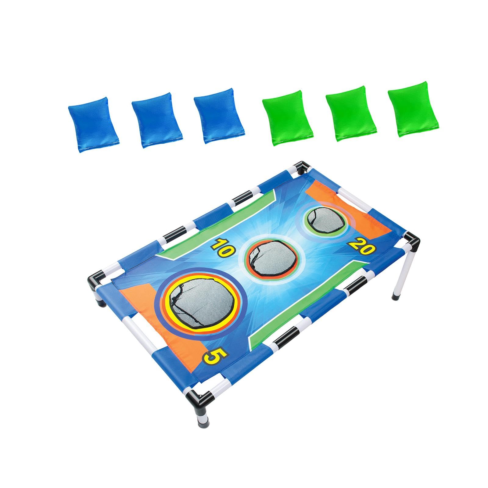 Jeu De Lancer De Sacs De Haricots Cornhole Portable - 6 Sacs Inclus Pour Famille & Extérieur