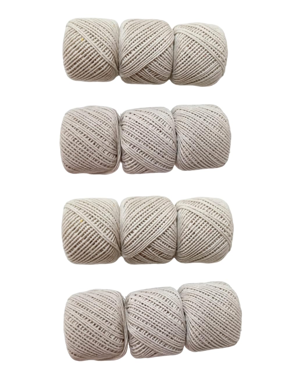 Swag Cotton Yarn Balls, Set of 12, Light Brown, Piping Dori (12 Roll)-image-34