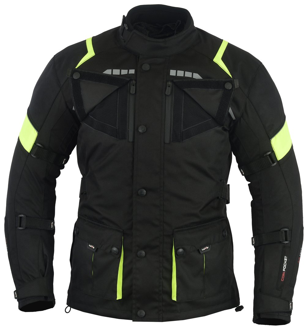 LOVO - Chaqueta Moto Hombre 4 Estaciones 3/4 - Ropa Moto Hombre para Verano e Invierno - Cazadora Moto Hombre de Alta Calidad y Longitud 3/4 - Ligera y Transpirable - Todas las Estaciones