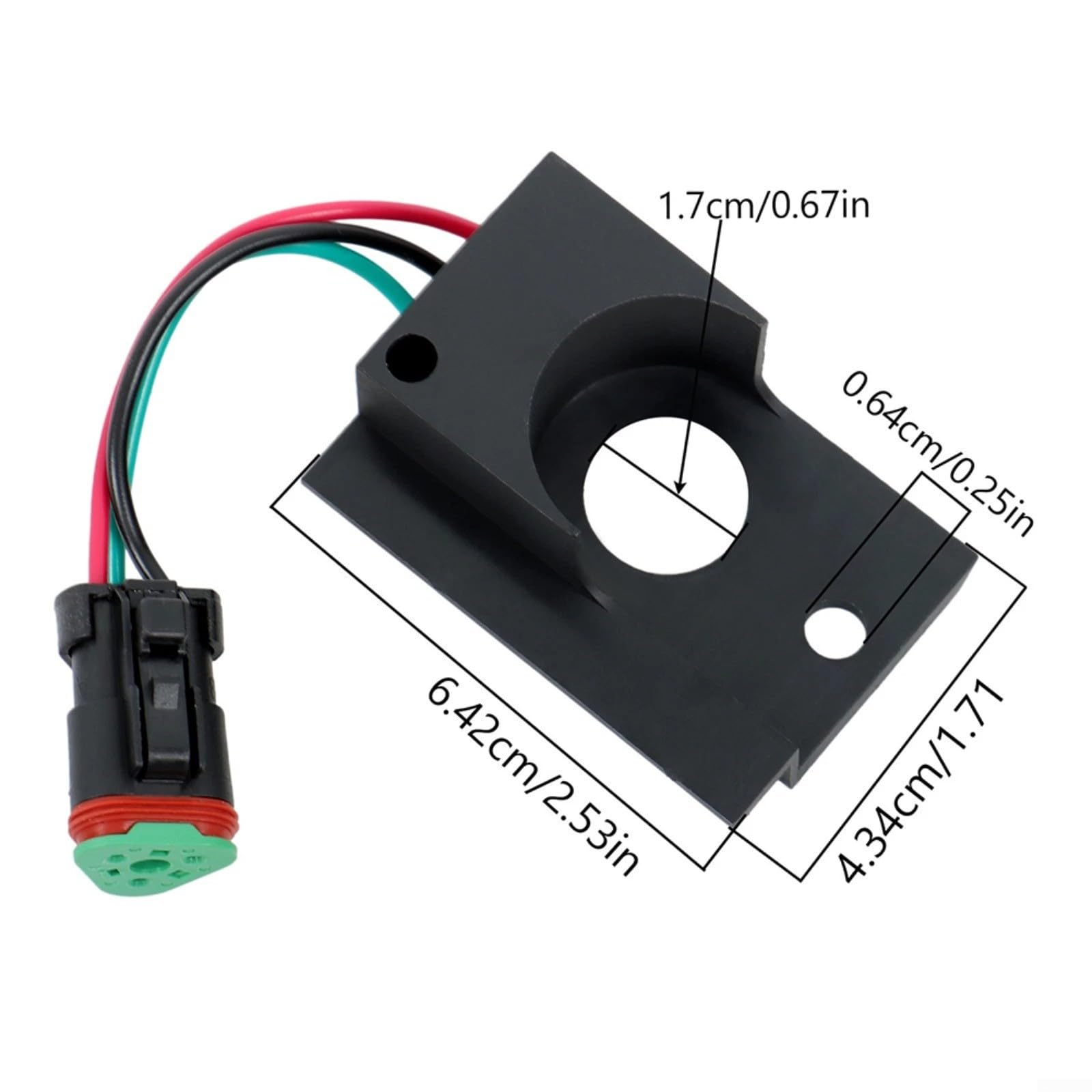 Interruttore sensore barra di sicurezza sedile per Skid Steer Loader Bobcat 7105252, alloggiamento ABS, compatibile con modelli 450/453/463/553/653/751/753/763/773/853/863/873/953/963 e caricatore